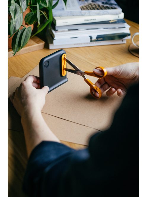 Fiskars Clip-Sharp ollóélező, nagy, fekete (1081190)