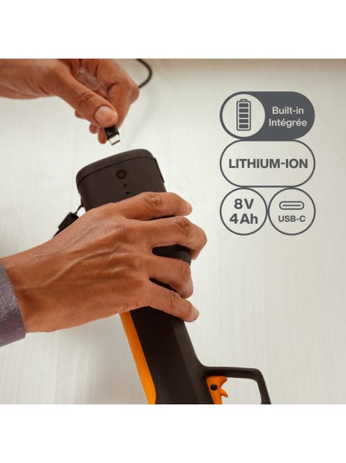 Fiskars Power Tools elektromos metszőolló ePruner PR10 Bypass, M, beépített akkumulátorral (1082297) BEVEZETŐ ÁR