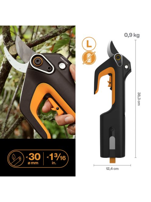 Fiskars Power Tools elektromos metszőolló ePruner PR12 Bypass, L, akkumulátor nélkül (1082298)