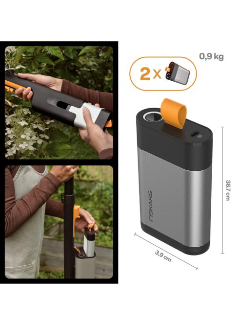 Fiskars Power Tools akkumulátor BT12 12V-4Ah dupla készlet (1082342)