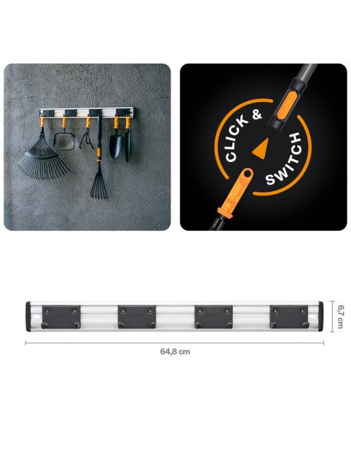 Fiskars OneClick tároló akasztó (1082705)