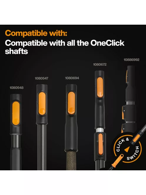 Fiskars OneClick napelem takarító seprű (1086997)