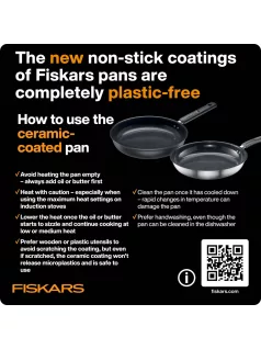   Fiskars Functional Form™ serpenyő, 24 cm, kerámiabevonatos (1087460)