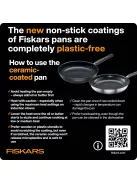 Fiskars Hard Face serpenyő, 28 cm, kerámiabevonatos (1087461)
