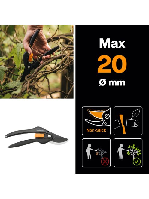 Fiskars SingleStep™ P26 metszőolló, bypass (1000567) 