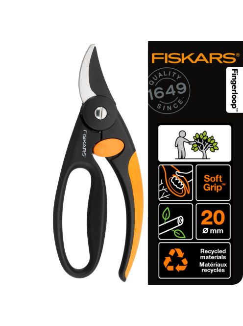 Fiskars Fingerloop™ P44 Ujjvédő metszőolló, bypass (1001534)