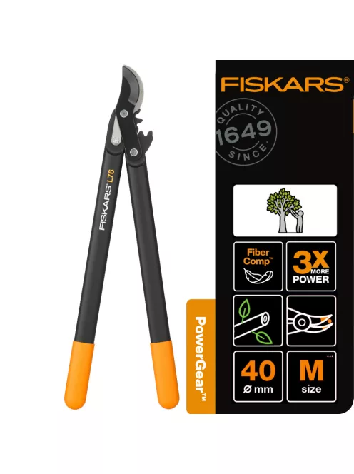 Fiskars PowerGear™ L76 ágvágó, bypass, hegyes M (1001553)