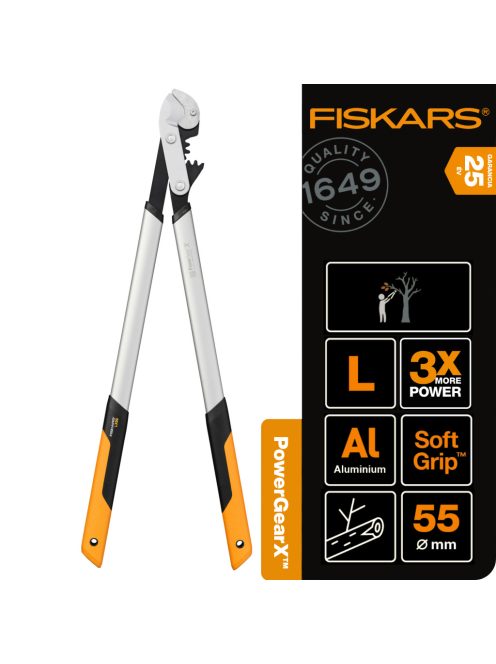Fiskars PowerGearX™ Fém fogaskerekes ágvágó, rávágó LX99 (L) - 25 év garanciával (1020189)
