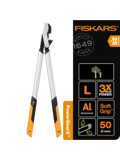   Fiskars PowerGearX™ Fém fogaskerekes ágvágó LX98, bypass (L) - 25 év garanciával (112490)