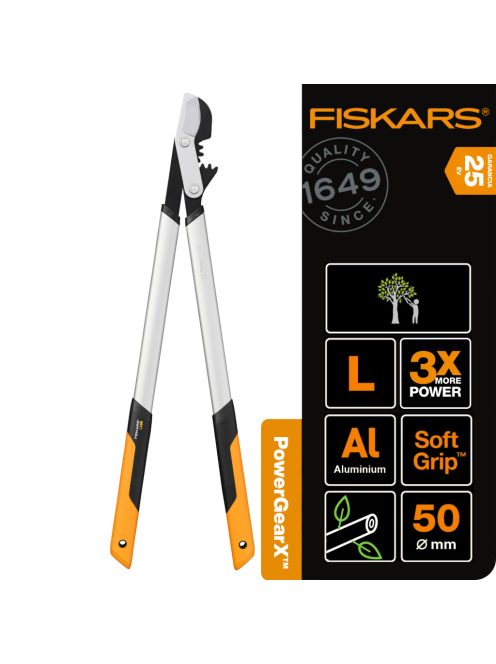 Fiskars PowerGearX™ Fém fogaskerekes ágvágó LX98, bypass (L) - 25 év garanciával (112490)