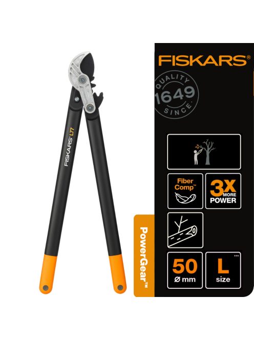 Fiskars PowerGear™ L77 ágvágó, rávágó, L (1000583)