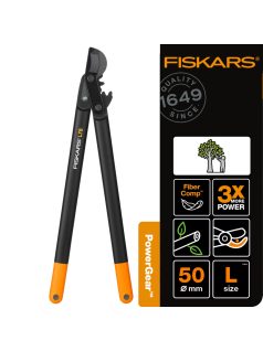   Fiskars PowerGear™ L78 ágvágó, bypass, horgos L (1000584)