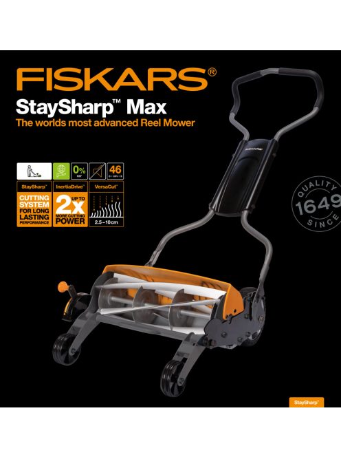 Fiskars StaySharp™ Max kézi fűnyíró (1000591)