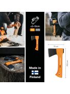 Fiskars X5 kis kemping fejsze XXS - 25 év garanciával (1015617)