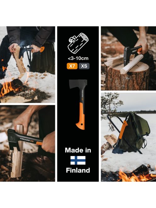 Fiskars X7 kemping fejsze XS - 25 év garanciával (1015618)