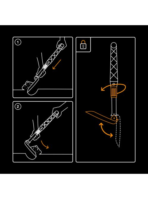 Fiskars Összecsukható autós ásó (1000621)
