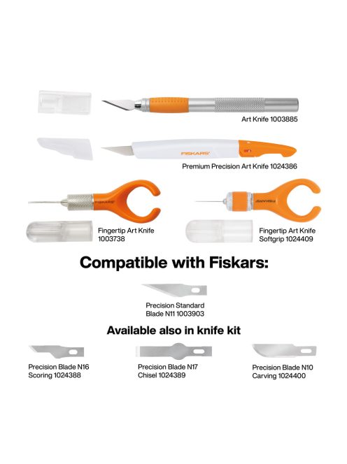 Fiskars Faragó kés, hegyes végű (1003738)