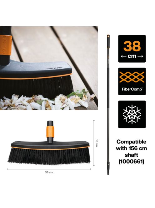 Fiskars QuikFit™ Terasz seprű fej (1001416)