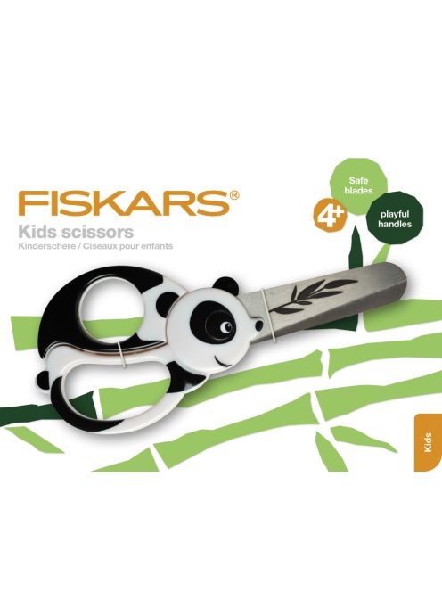 Fiskars Gyermekolló (13 cm), panda (1004613)