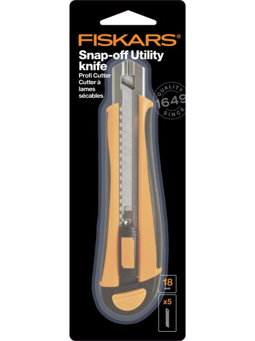 Fiskars Professzionális pengekés 18mm, nagy teherbírású (1004620)