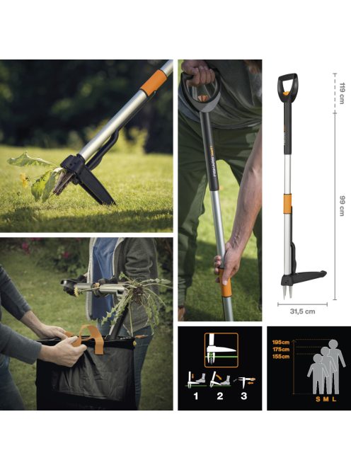 Fiskars SmartFit™ teleszkópos gyomkiszedő (1020125)