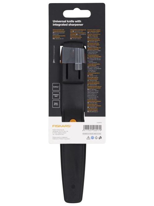 Fiskars Staysharp™ általános kés, tokba épített élezővel (1023618) 