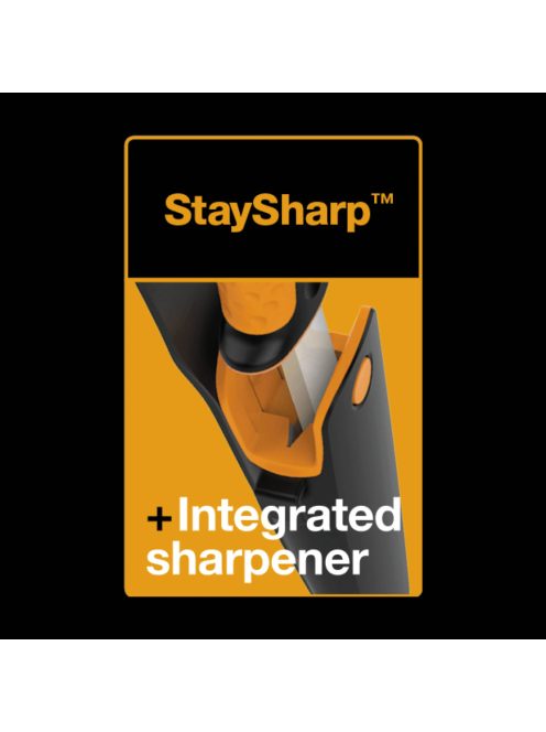 Fiskars Staysharp™ általános kés, tokba épített élezővel (1023618) 
