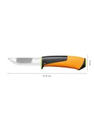Fiskars PRO Staysharp™ kés épületgépészeti munkákhoz, tokba épített élezővel (1023619)
