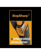 Fiskars PRO Staysharp™ asztalos kés kifinomult famunkákhoz, tokba épített élezővel (1023620)