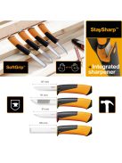 Fiskars Staysharp™ ácskés, tokba épített élezővel (1023621)
