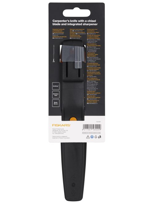 Fiskars Staysharp™ ácskés, tokba épített élezővel (1023621)