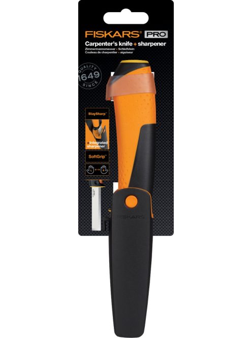 Fiskars Staysharp™ ácskés, tokba épített élezővel (1023621)