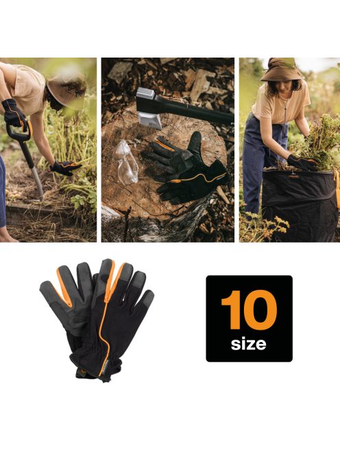 Fiskars kerti kesztyű, 10-es méret (1003477)