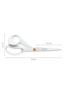 Fiskars Functional Form™ Általános olló, 21 cm, fehér (1020412)