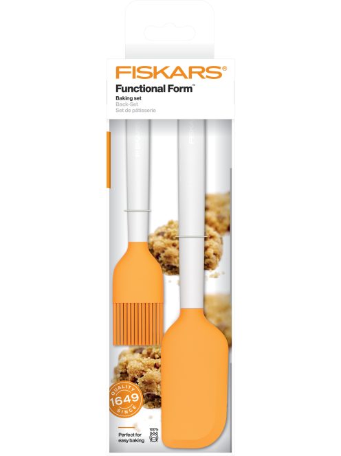 Fiskars Functional Form Sütő szett (tésztakaparó + ecset) (1023616)