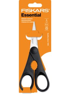   Fiskars Essential Konyhai olló, üvegnyitóval, 20 cm (1023820)