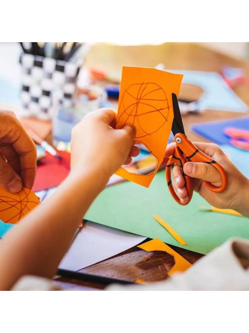 Fiskars Gyerekolló kosárlabda motívummal, 13 cm (1023912)