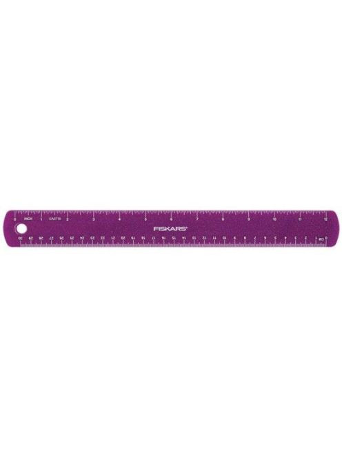 Fiskars Gyerekvonalzó lila csillámokkal, 30 cm (1023922)