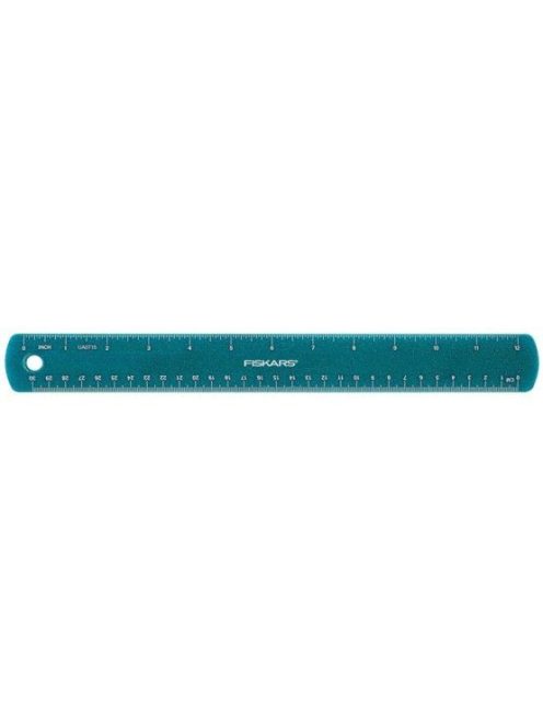Fiskars Gyerekvonalzó kék csillámokkal, 30 cm (1023923)