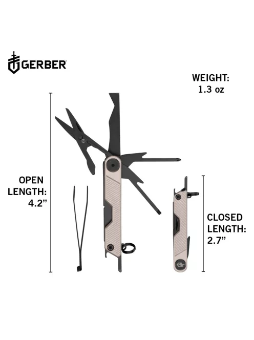 Gerber ARMBAR MINI Multiszerszám, csomagbontóval, rózsaarany - 25 év garanciával (2007706)