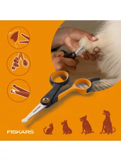   Fiskars Pet Care Precíziós szőrnyíró olló kisállatoknak (2009124)
