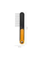 Fiskars Pet Care Széles fogú szőrápoló fémkefe kisállatoknak (2009134)