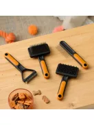 Fiskars Pet Care Széles fogú szőrápoló fémkefe kisállatoknak (2009134)