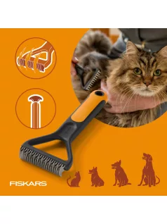   Fiskars Pet Care Gubanc- és filcbontó kefe kisállatoknak (2009136)
