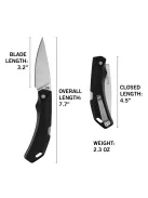 Gerber Forefront zsebkés, Fekete