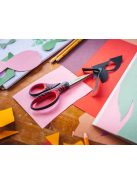 Fiskars Gyermekolló, 15 cm, fekete és piros, Softgrip (1027423)