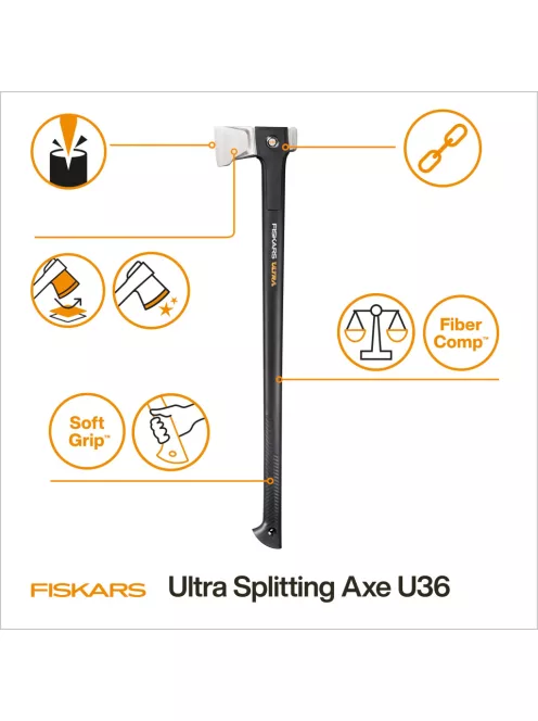 Fiskars U36 Ultra hasítófejsze - 25 év garanciával (2021894)