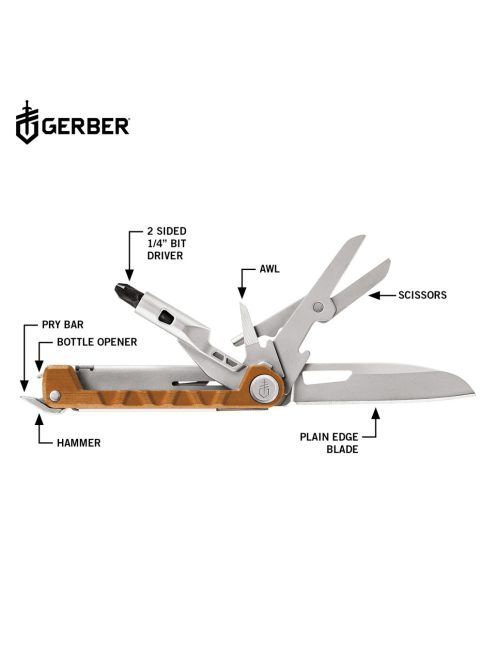 Gerber ArmBar Drive, narancs, dobozban (1052449 - 25 év garanciával