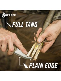   Gerber Principle Bushcraft tőr, fekete, dobozban (1050243) - 25 év garanciával