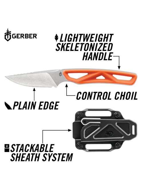 Gerber Exo-Mod Caper, FE, narancs, dobozban (1055361) - 25 év garanciával